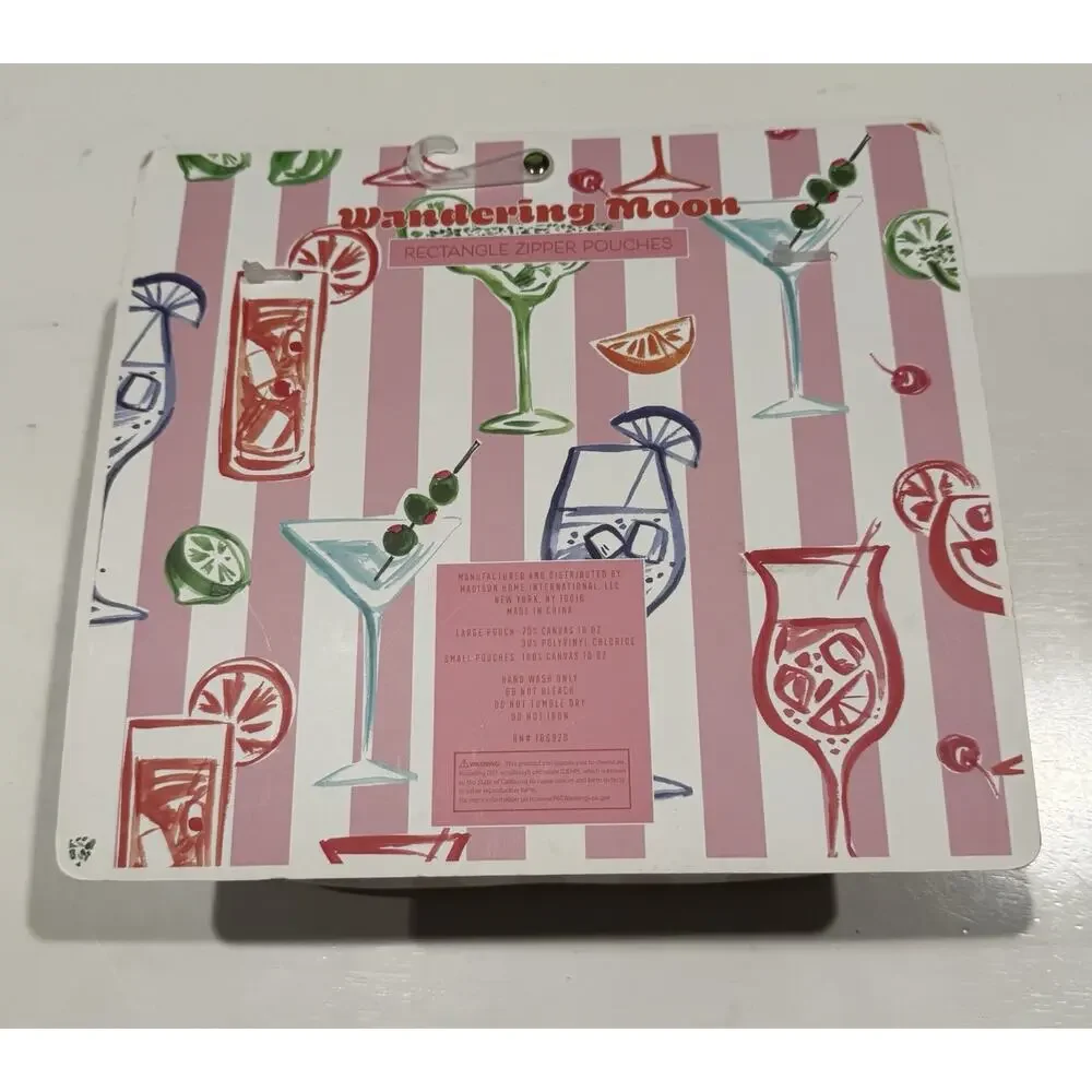 Wandering Moon Drinks Travel Zippered Pouches